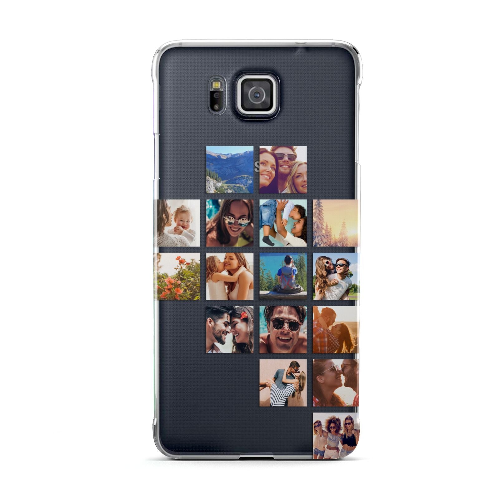 Right Diagonal Photo Montage Upload Samsung Galaxy Alpha Case