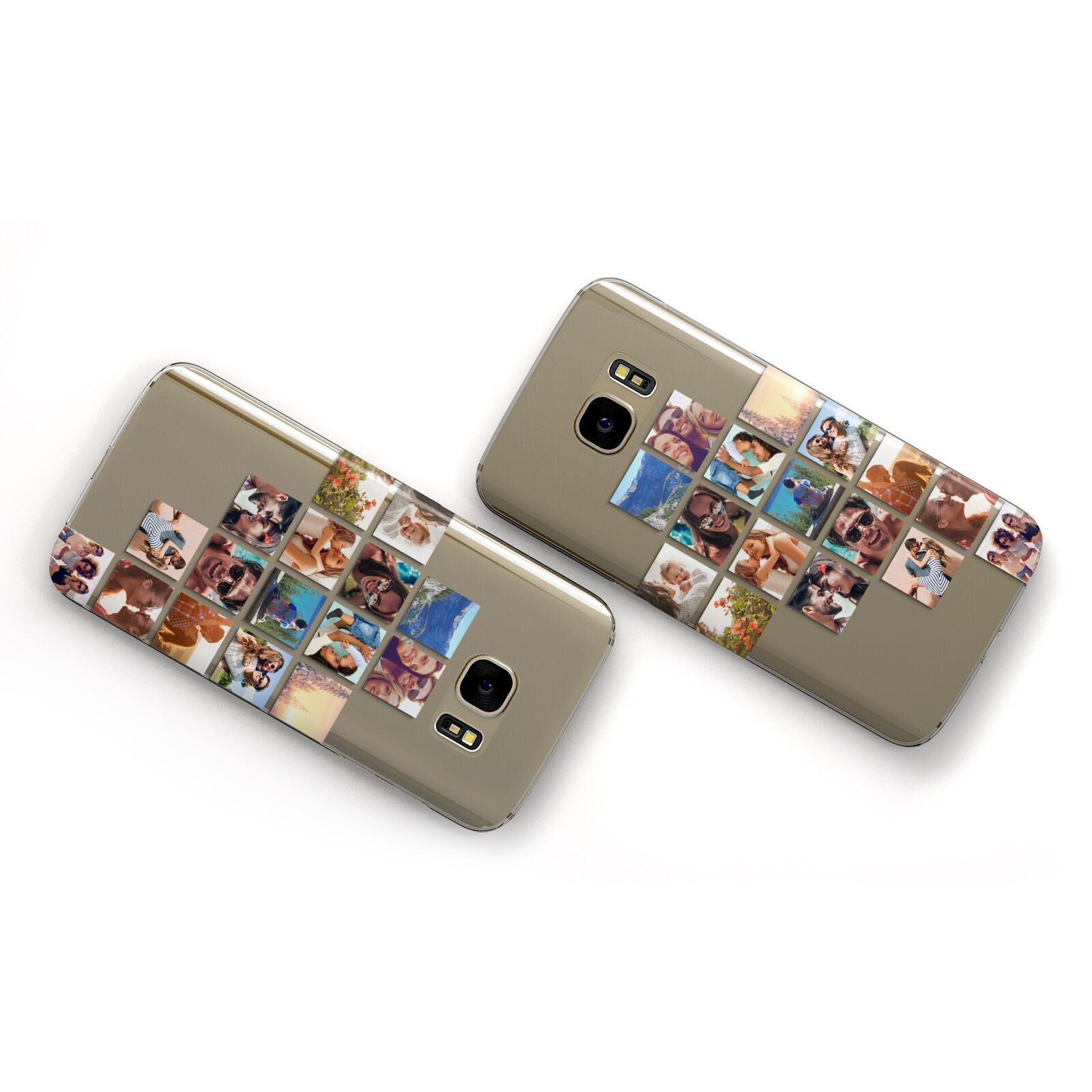 Right Diagonal Photo Montage Upload Samsung Galaxy Case Flat Overview