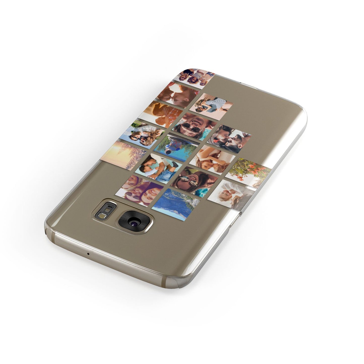 Right Diagonal Photo Montage Upload Samsung Galaxy Case Front Close Up