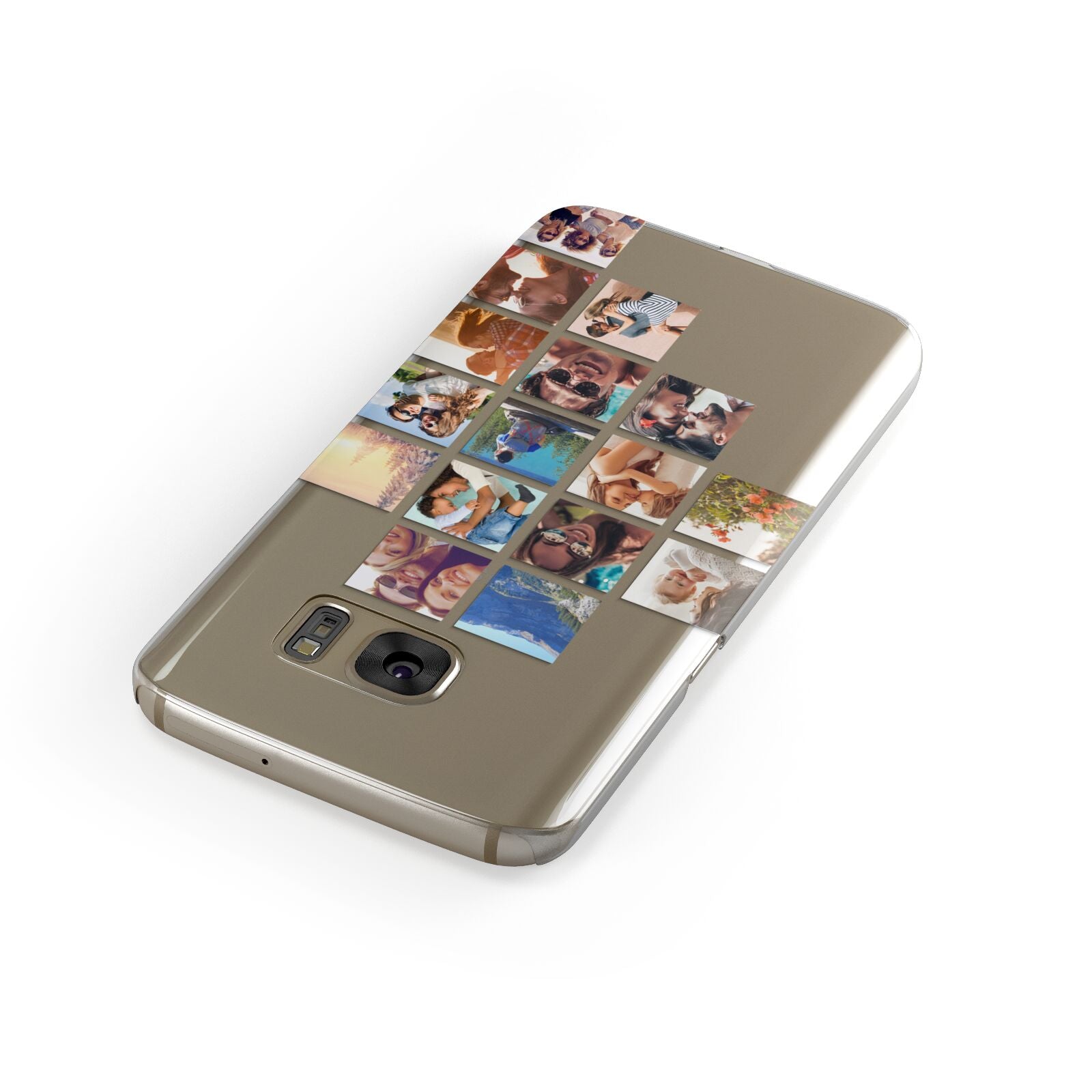 Right Diagonal Photo Montage Upload Samsung Galaxy Case Front Close Up
