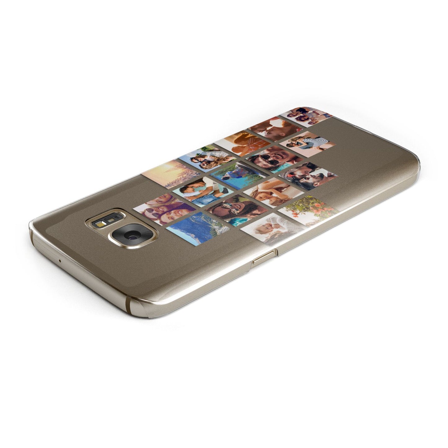 Right Diagonal Photo Montage Upload Samsung Galaxy Case Top Cutout