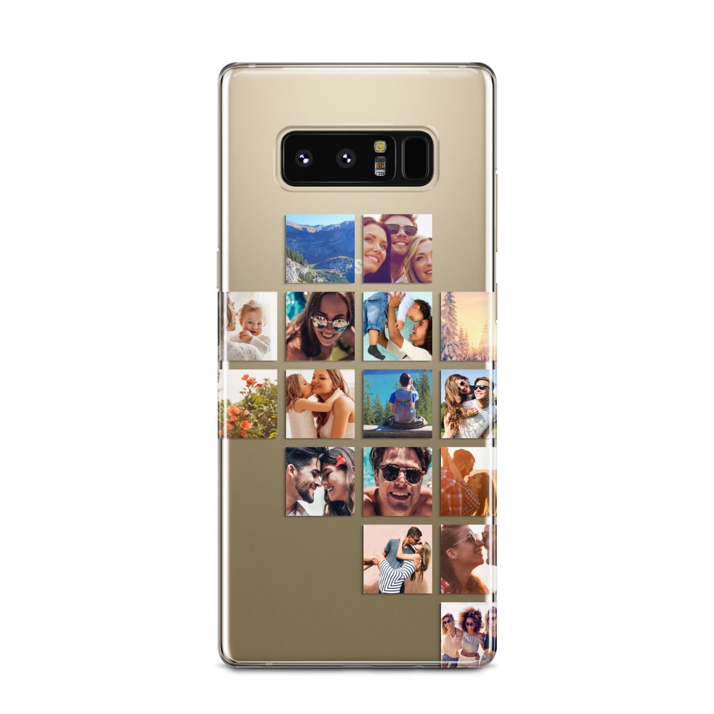 Right Diagonal Photo Montage Upload Samsung Galaxy Note 8 Case