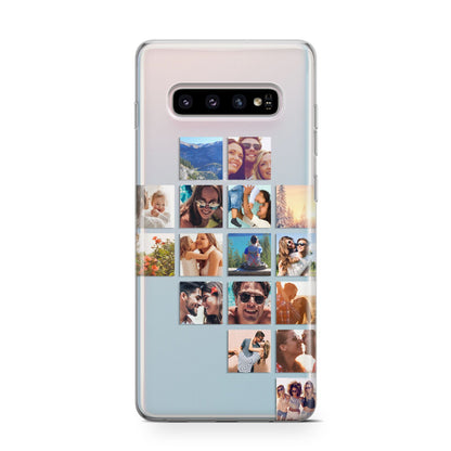 Right Diagonal Photo Montage Upload Samsung Galaxy S10 Case