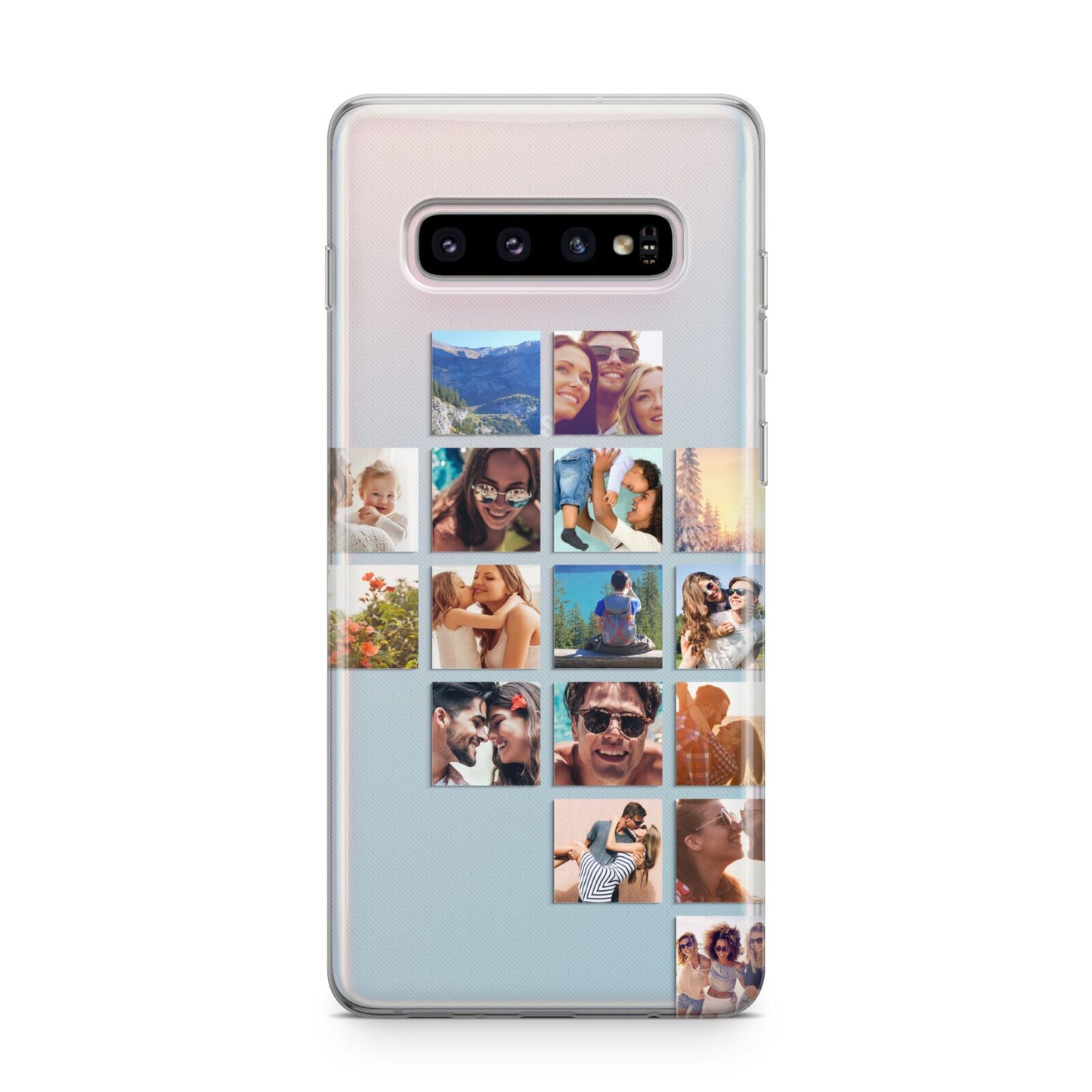 Right Diagonal Photo Montage Upload Samsung Galaxy S10 Plus Case