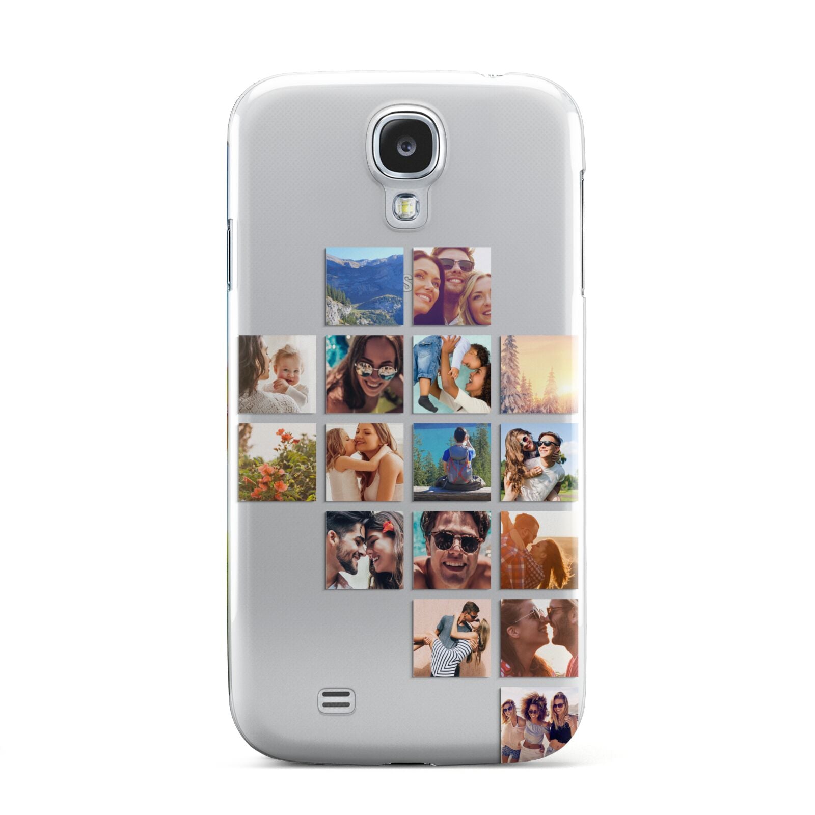 Right Diagonal Photo Montage Upload Samsung Galaxy S4 Case