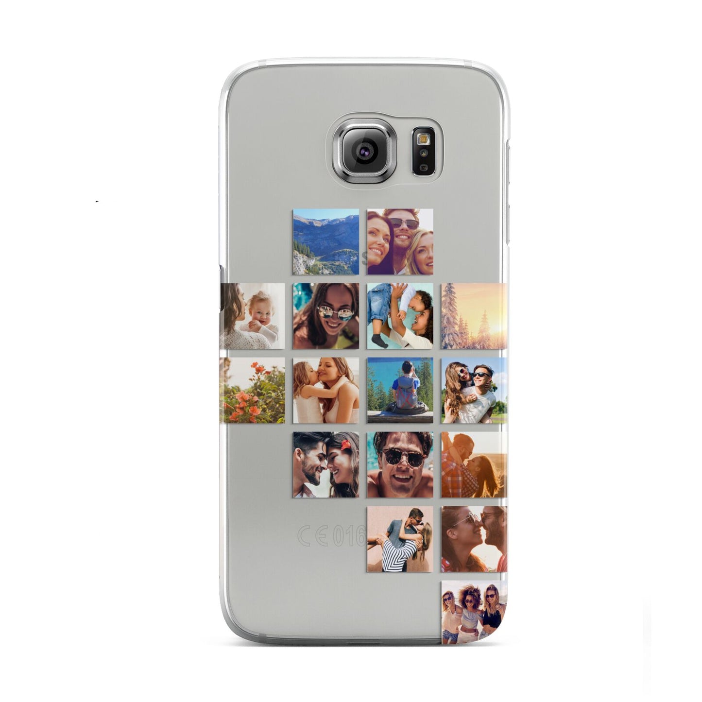 Right Diagonal Photo Montage Upload Samsung Galaxy S6 Case