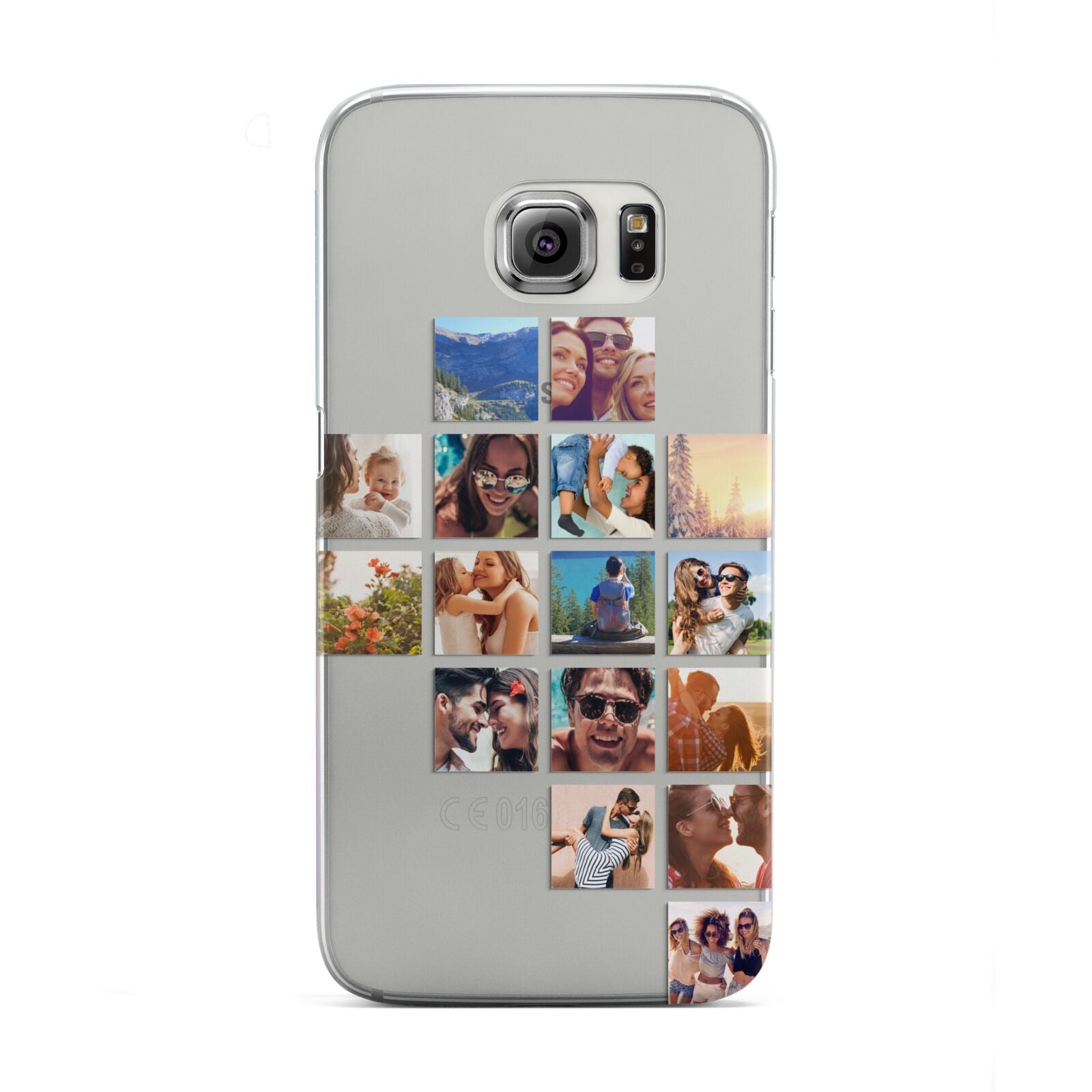 Right Diagonal Photo Montage Upload Samsung Galaxy S6 Edge Case