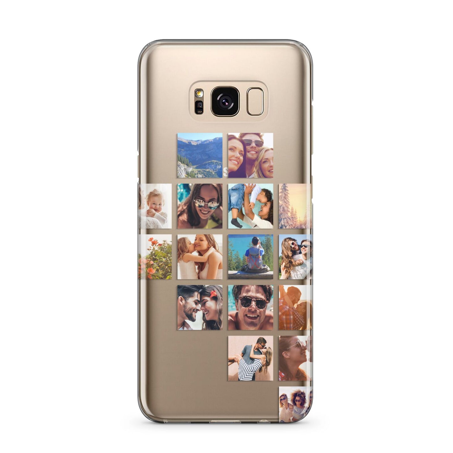 Right Diagonal Photo Montage Upload Samsung Galaxy S8 Plus Case