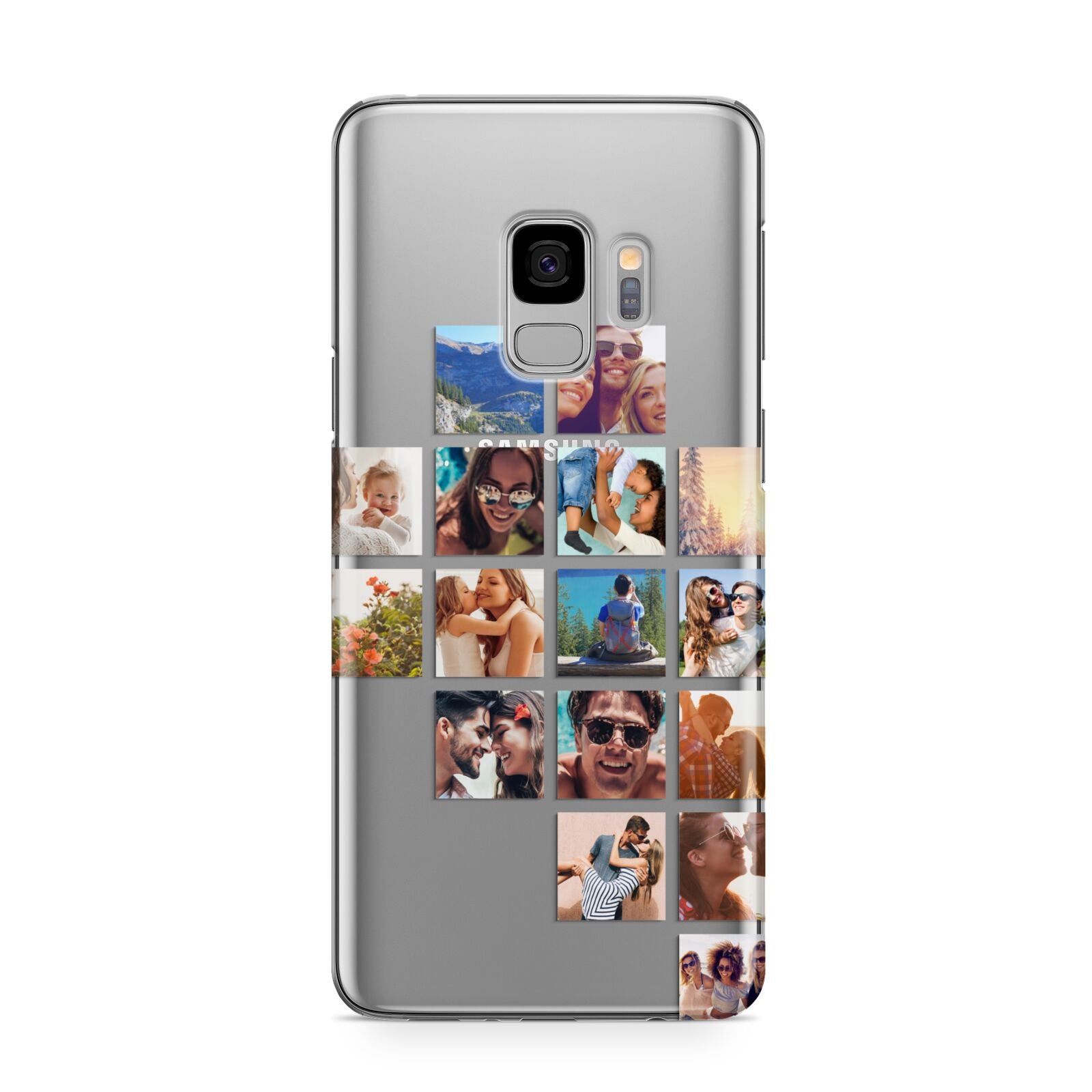 Right Diagonal Photo Montage Upload Samsung Galaxy S9 Case