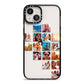 Right Diagonal Photo Montage Upload iPhone 13 Black Impact Case on Silver phone