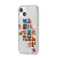 Right Diagonal Photo Montage Upload iPhone 14 Glitter Tough Case Starlight Angled Image