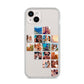 Right Diagonal Photo Montage Upload iPhone 14 Plus Clear Tough Case Starlight