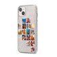 Right Diagonal Photo Montage Upload iPhone 14 Plus Glitter Tough Case Starlight Angled Image