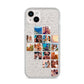 Right Diagonal Photo Montage Upload iPhone 14 Plus Glitter Tough Case Starlight