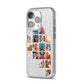 Right Diagonal Photo Montage Upload iPhone 14 Pro Glitter Tough Case Silver Angled Image