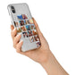 Right Diagonal Photo Montage Upload iPhone X Bumper Case on Silver iPhone Alternative Image 2