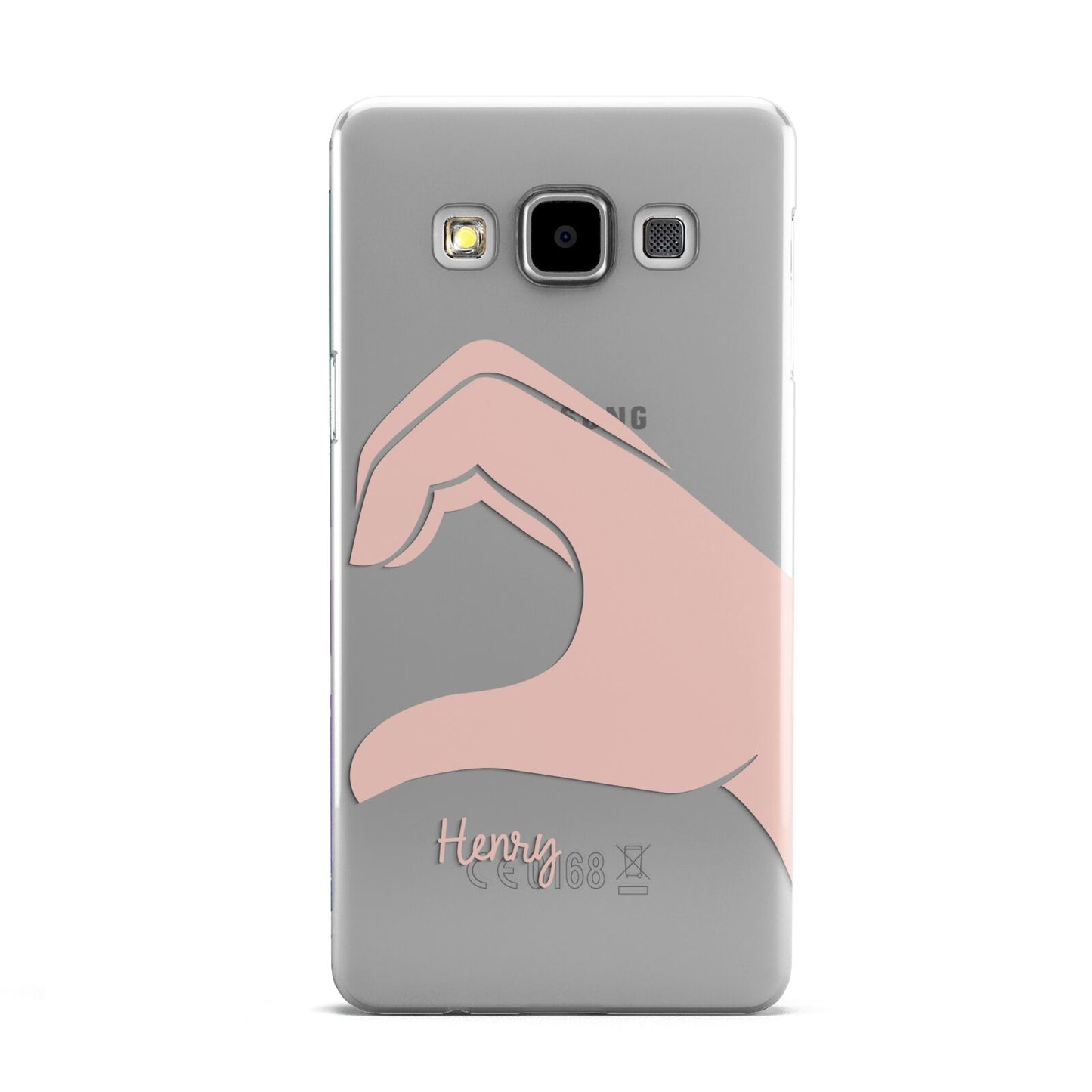 Right Hand in Half Heart with Name Samsung Galaxy A5 Case