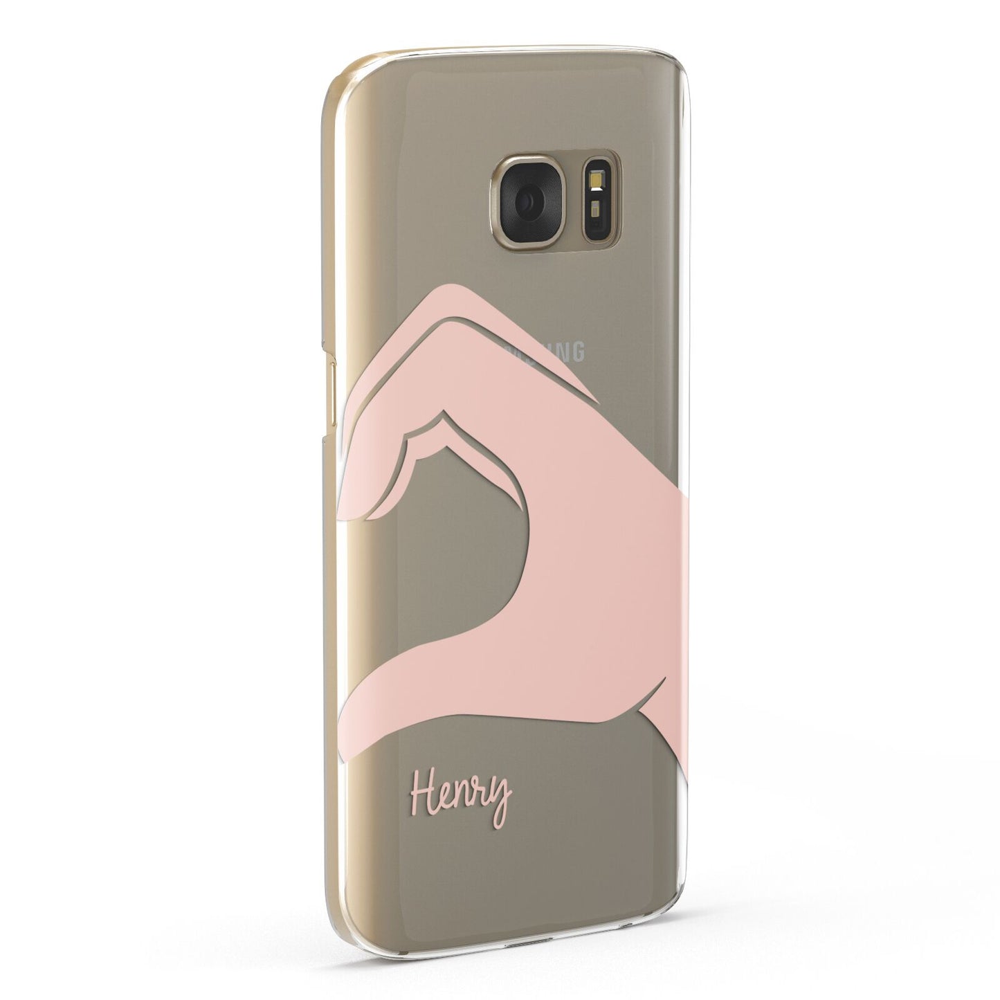 Right Hand in Half Heart with Name Samsung Galaxy Case Fourty Five Degrees