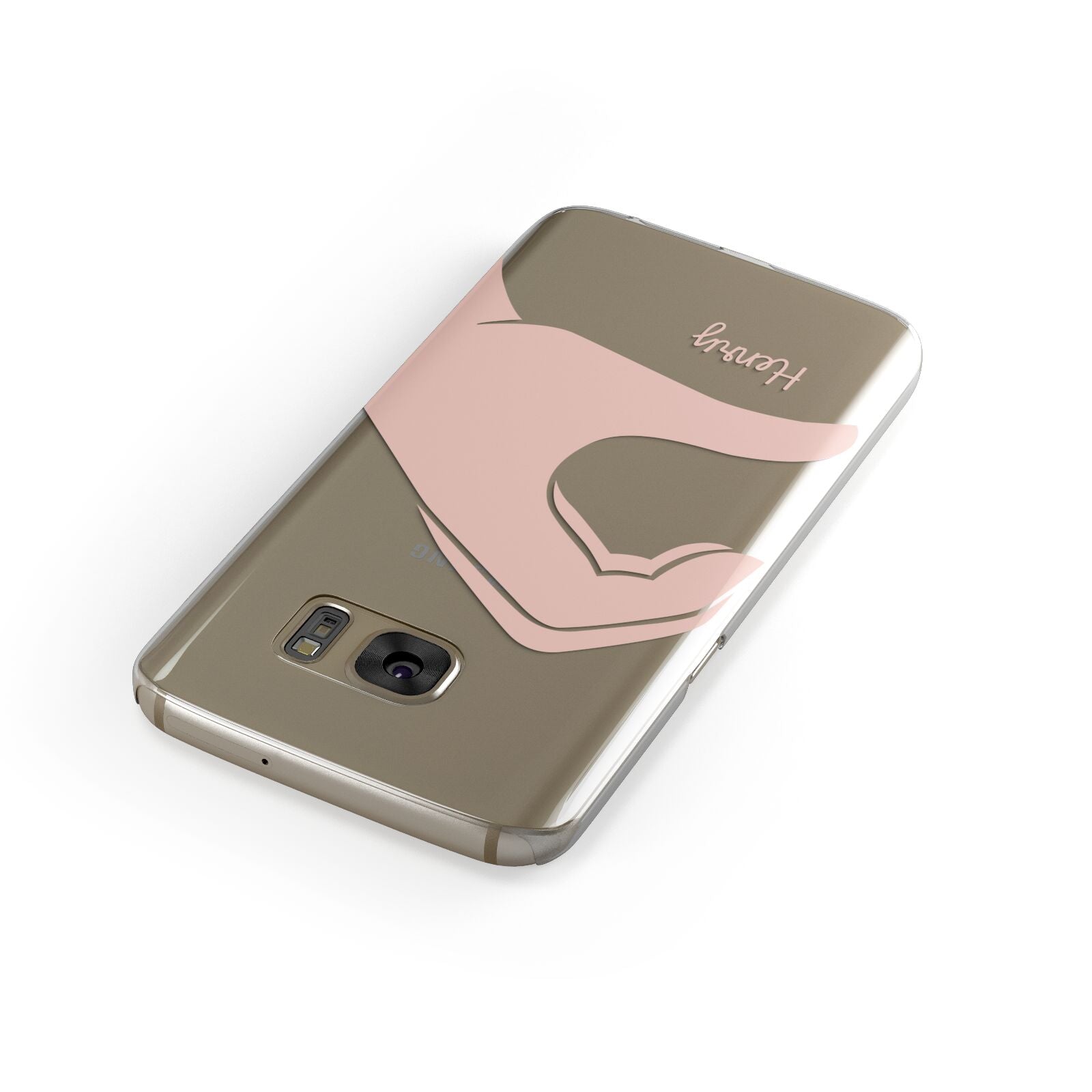 Right Hand in Half Heart with Name Samsung Galaxy Case Front Close Up