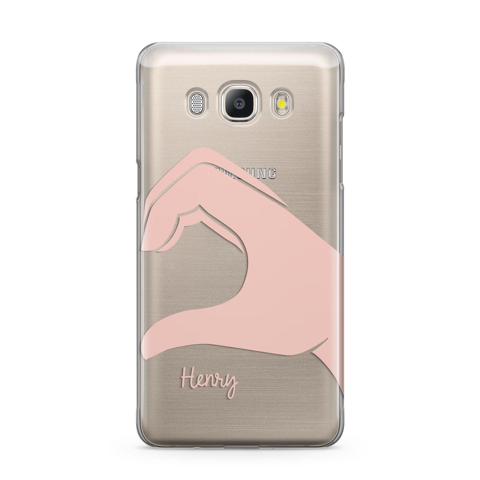 Right Hand in Half Heart with Name Samsung Galaxy J5 2016 Case