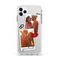 Romantic Pinboard Photo Montage Upload with Text Apple iPhone 11 Pro Max in Silver with White Impact Case