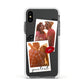 Romantic Pinboard Photo Montage Upload with Text Apple iPhone Xs Impact Case White Edge on Black Phone