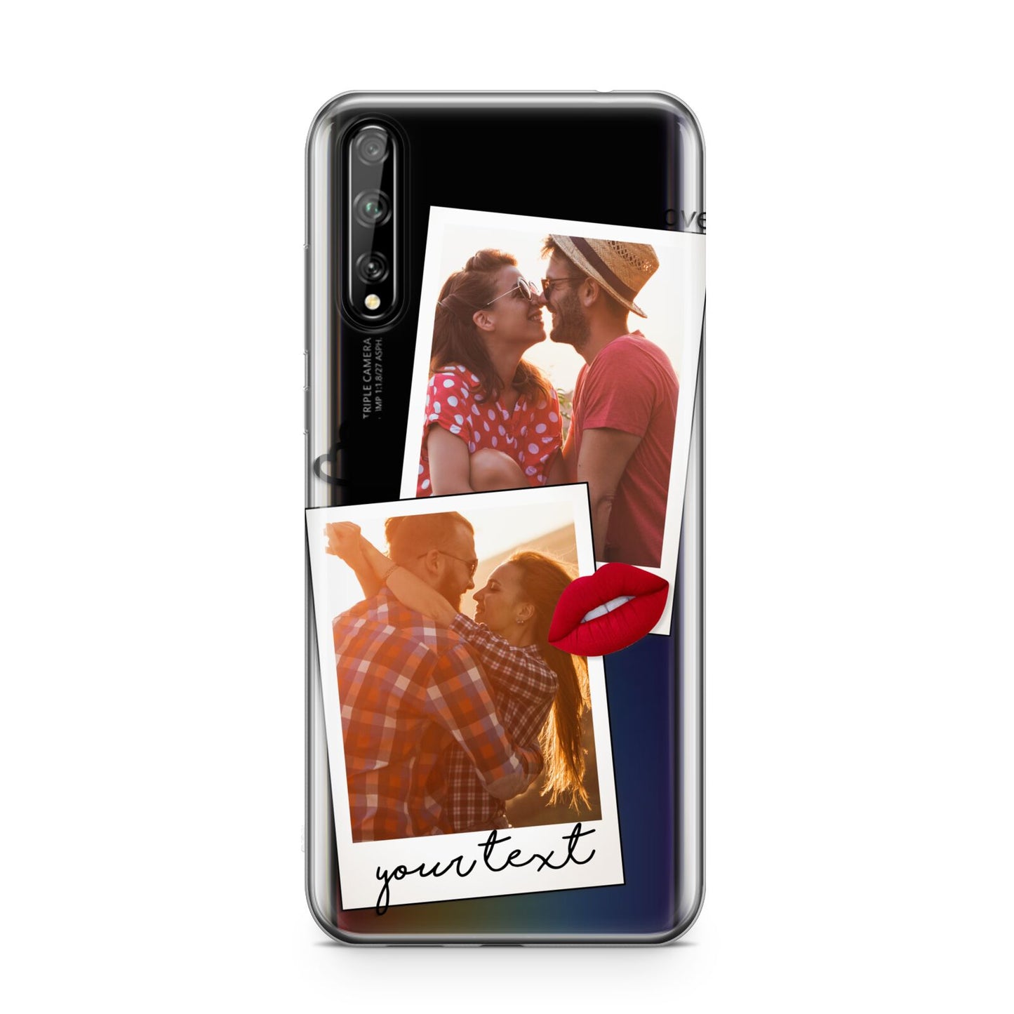 Romantic Pinboard Photo Montage Upload with Text Huawei Enjoy 10s Phone Case