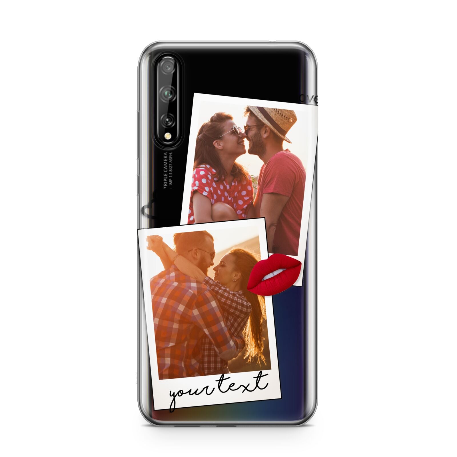 Romantic Pinboard Photo Montage Upload with Text Huawei Enjoy 10s Phone Case