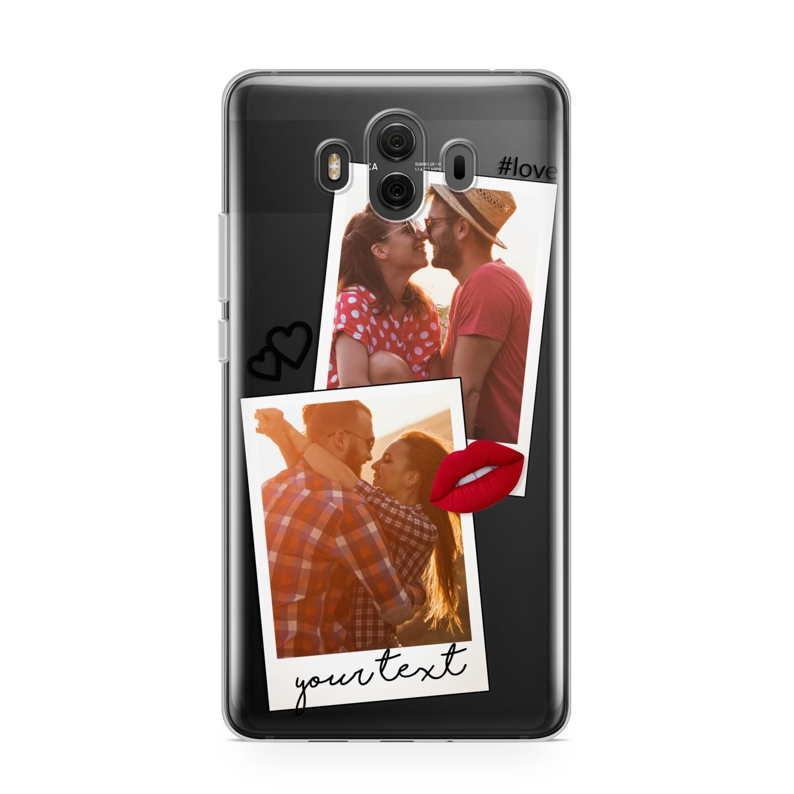 Romantic Pinboard Photo Montage Upload with Text Huawei Mate 10 Protective Phone Case