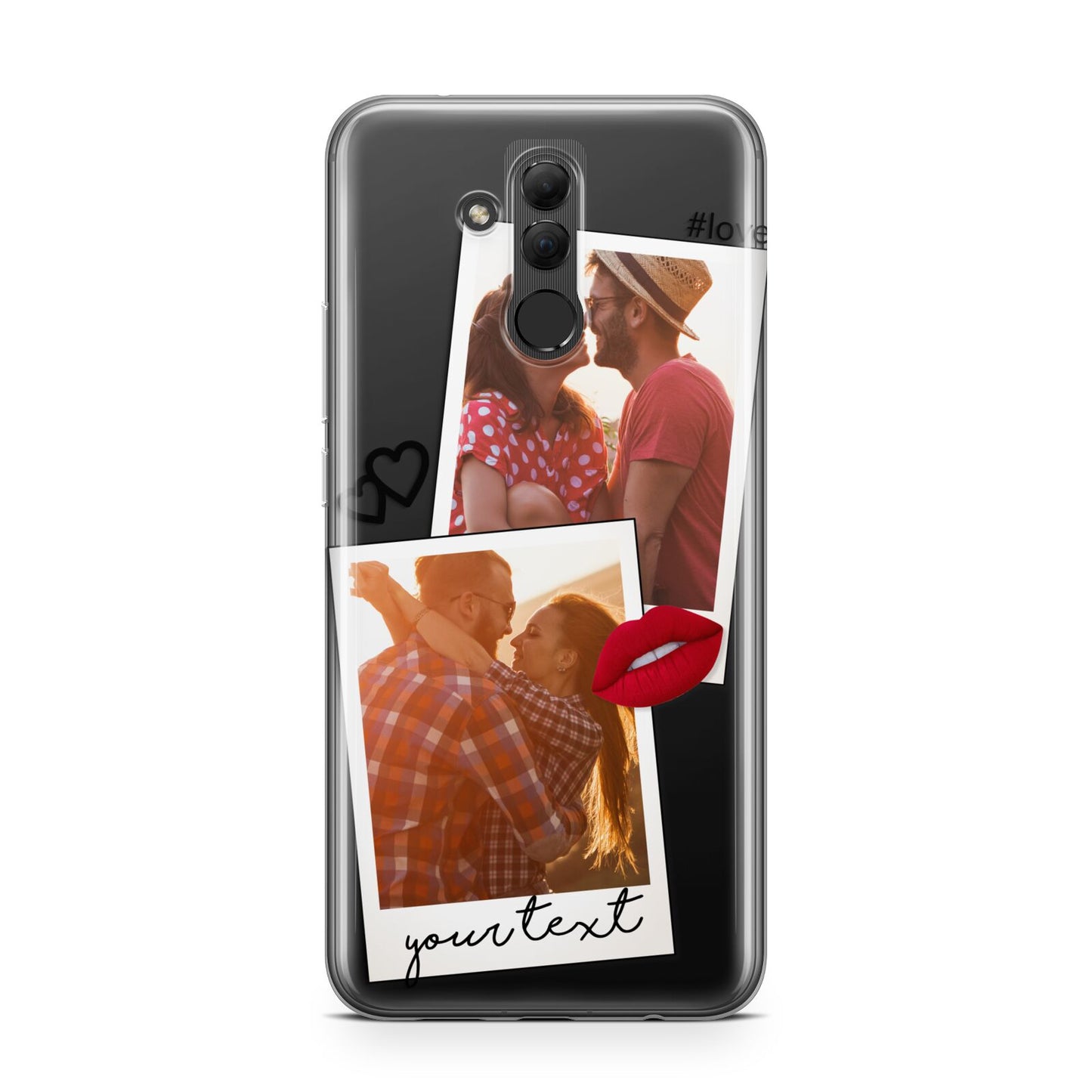 Romantic Pinboard Photo Montage Upload with Text Huawei Mate 20 Lite