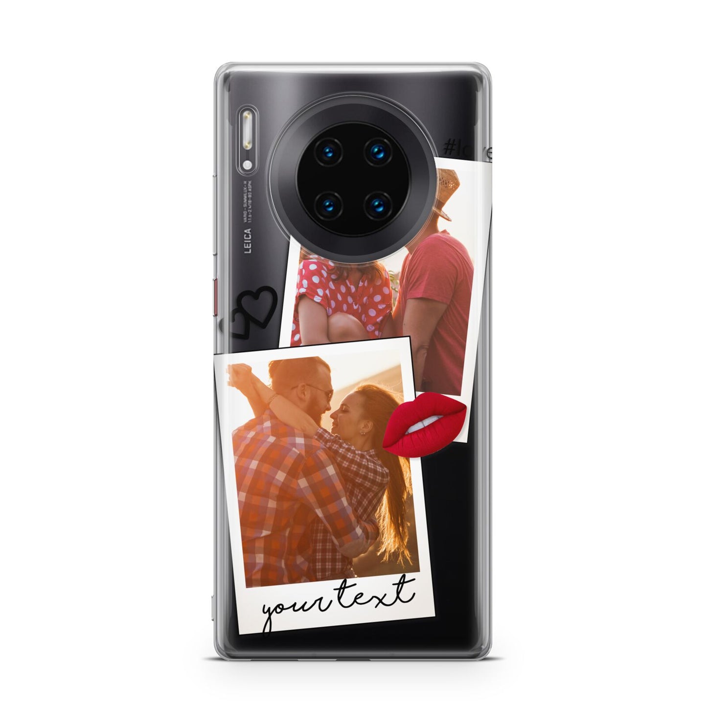 Romantic Pinboard Photo Montage Upload with Text Huawei Mate 30 Pro Phone Case