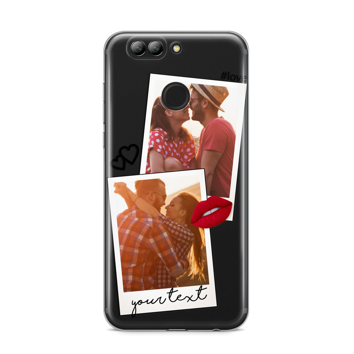 Romantic Pinboard Photo Montage Upload with Text Huawei Nova 2s Phone Case