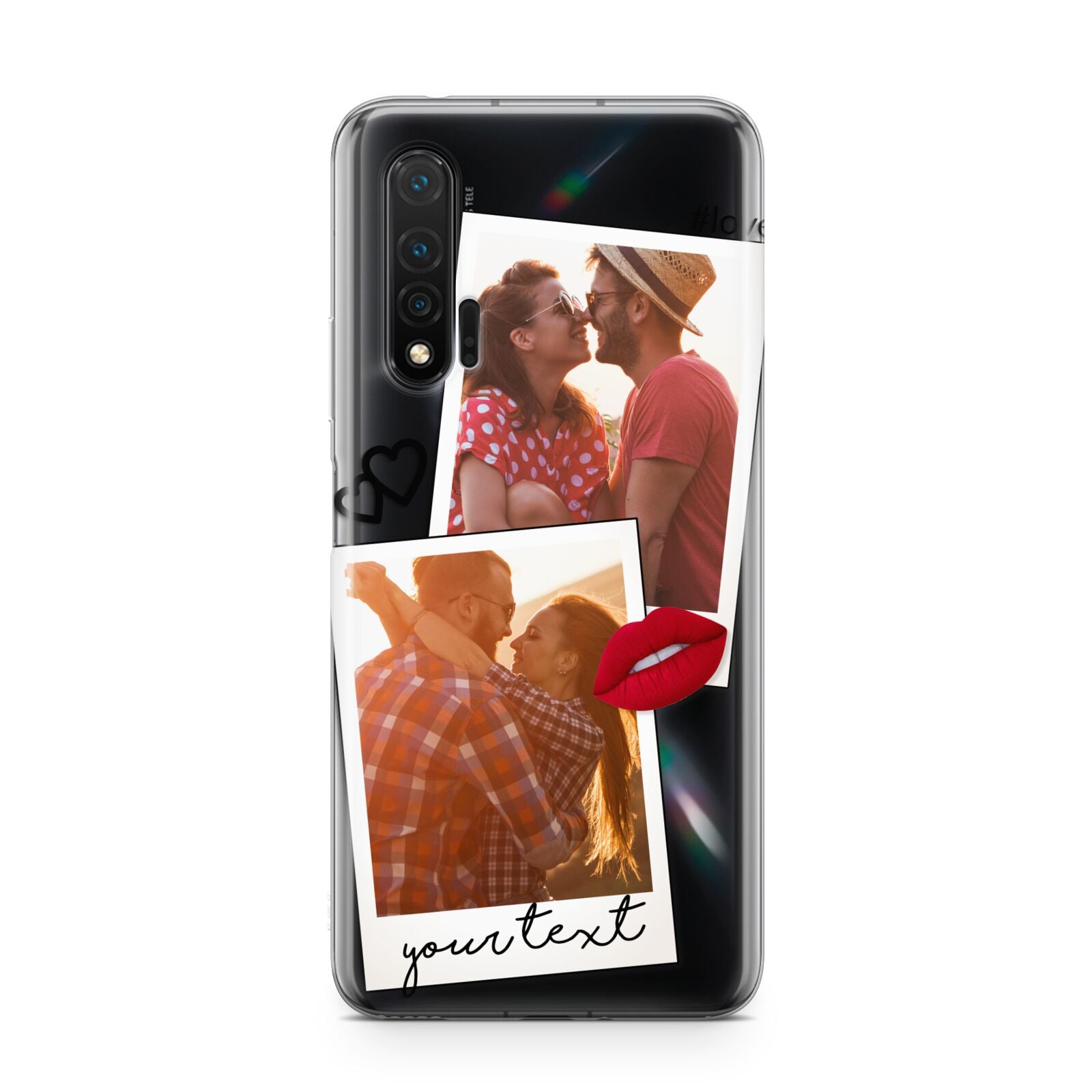 Romantic Pinboard Photo Montage Upload with Text Huawei Nova 6 Phone Case