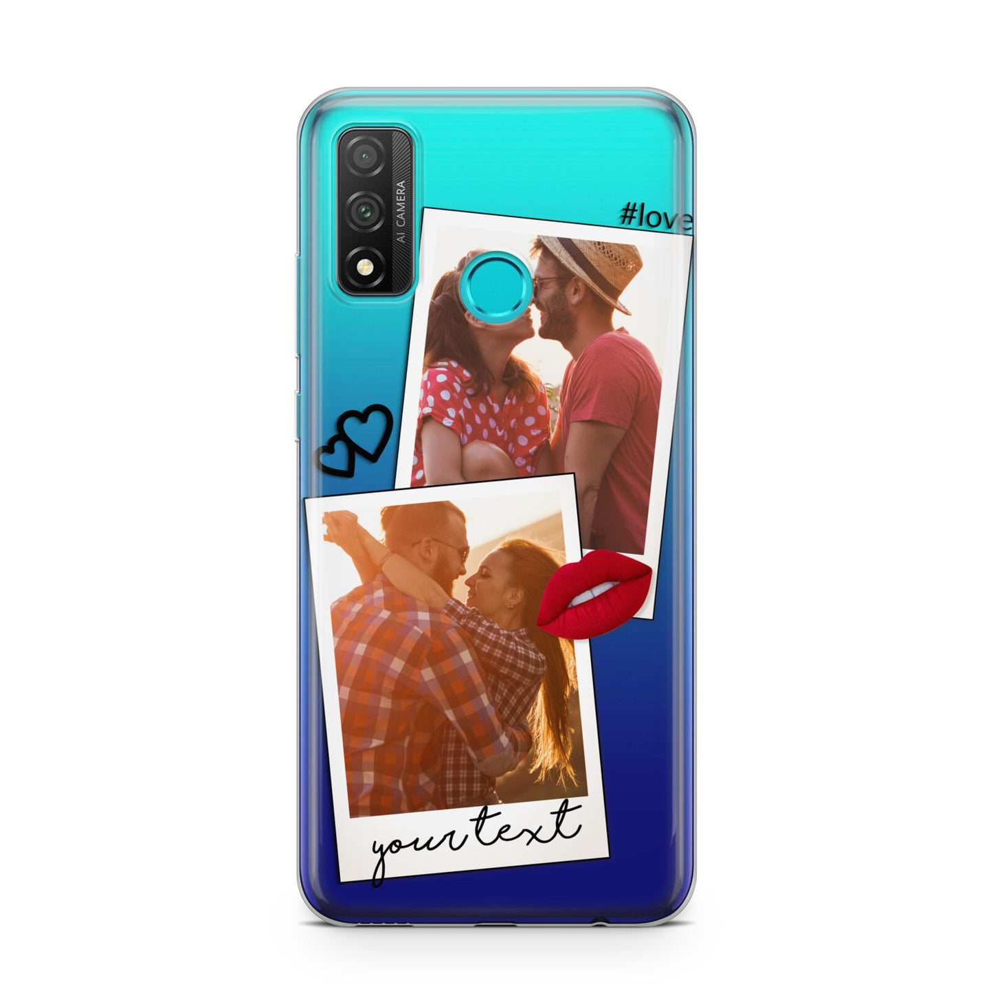 Romantic Pinboard Photo Montage Upload with Text Huawei P Smart 2020
