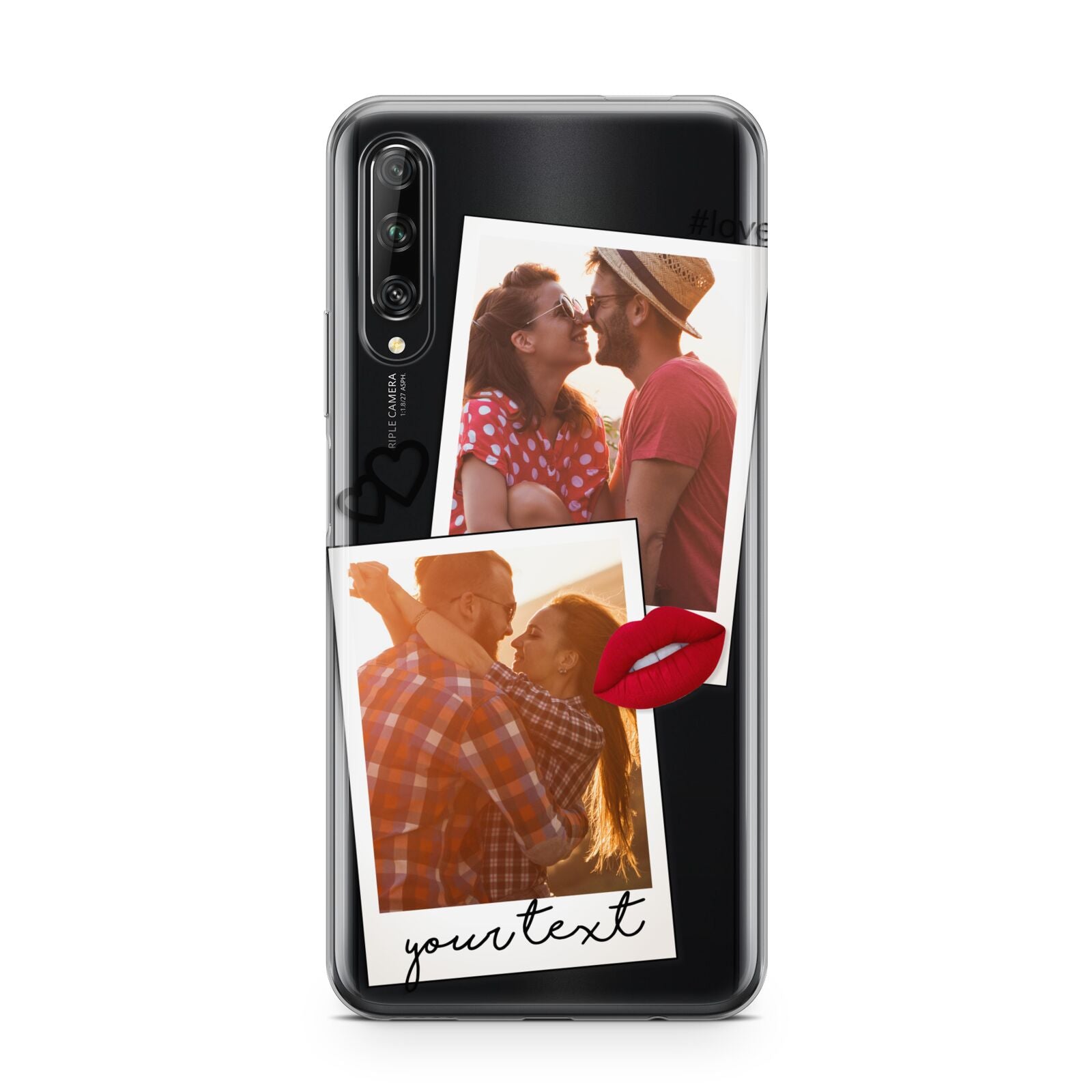 Romantic Pinboard Photo Montage Upload with Text Huawei P Smart Pro 2019