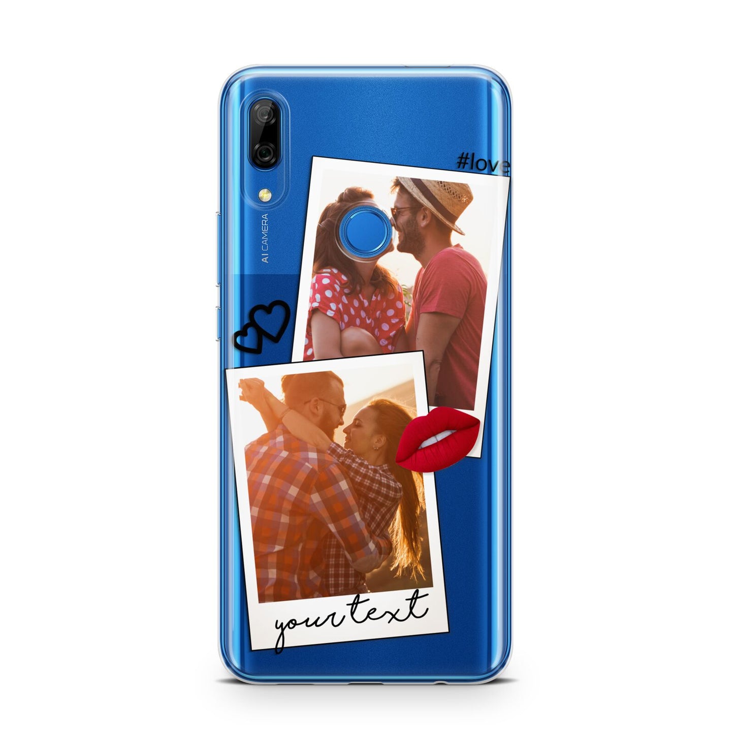 Romantic Pinboard Photo Montage Upload with Text Huawei P Smart Z