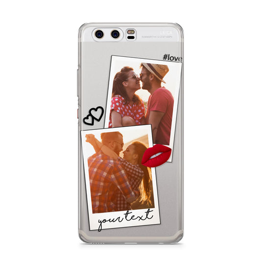 Romantic Pinboard Photo Montage Upload with Text Huawei P10 Phone Case