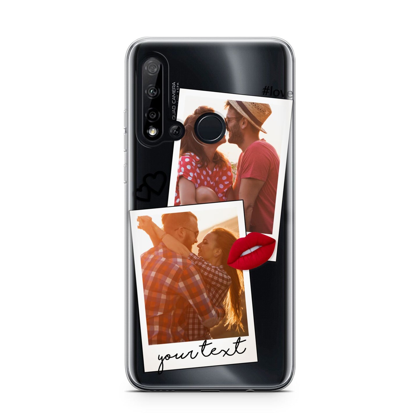 Romantic Pinboard Photo Montage Upload with Text Huawei P20 Lite 5G Phone Case