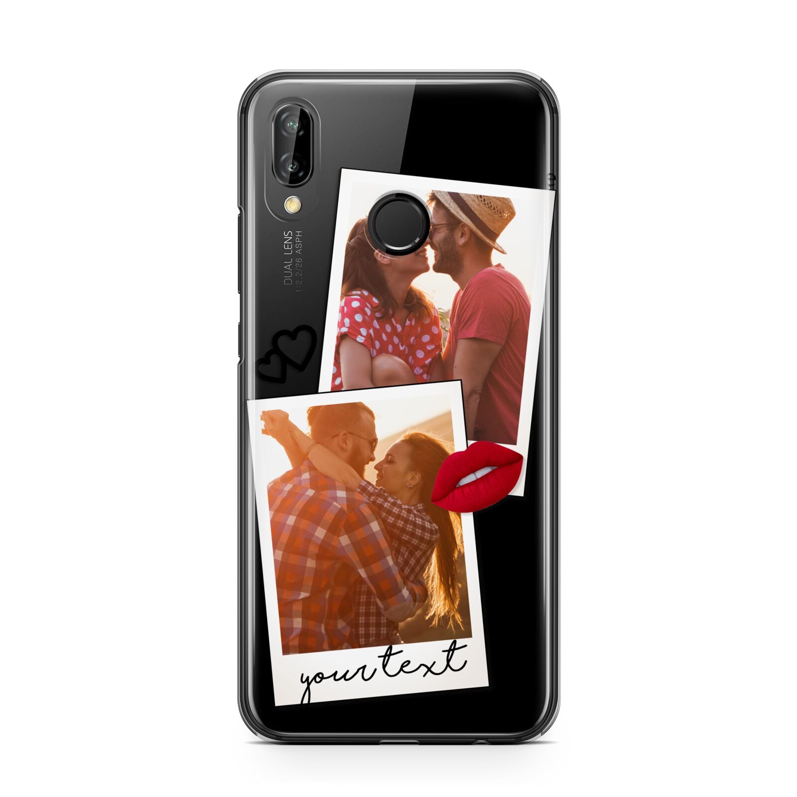 Romantic Pinboard Photo Montage Upload with Text Huawei P20 Lite Phone Case