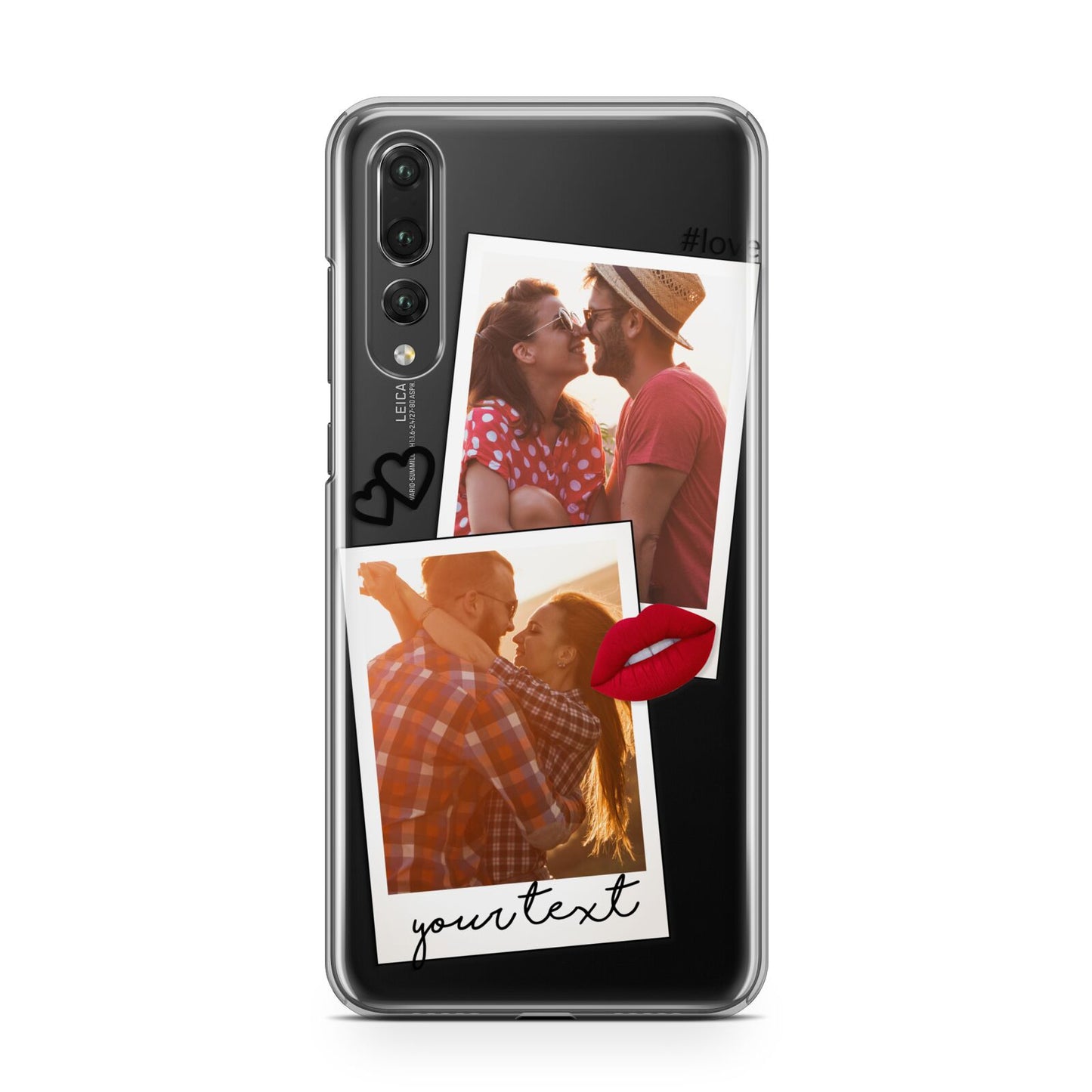 Romantic Pinboard Photo Montage Upload with Text Huawei P20 Pro Phone Case