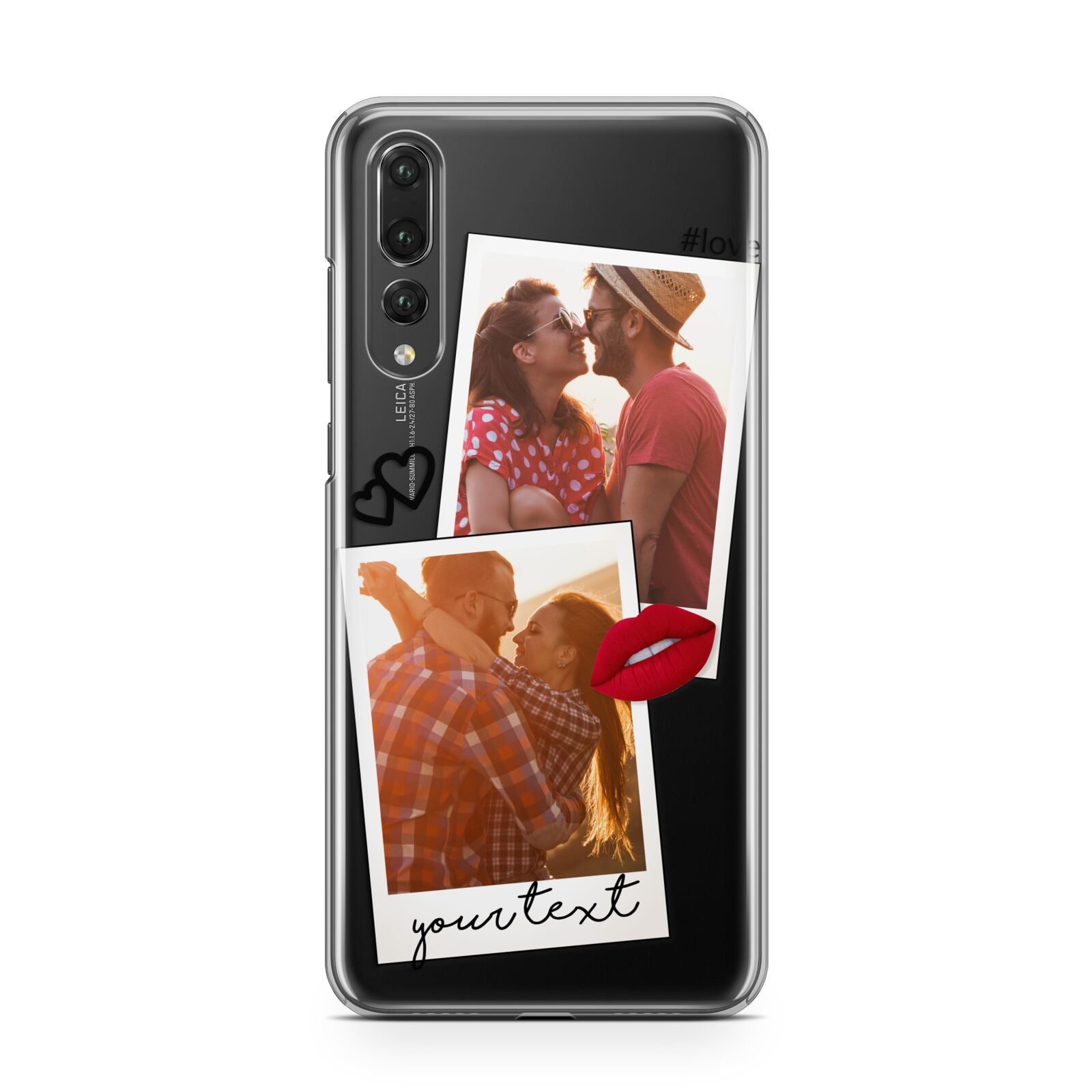 Romantic Pinboard Photo Montage Upload with Text Huawei P20 Pro Phone Case