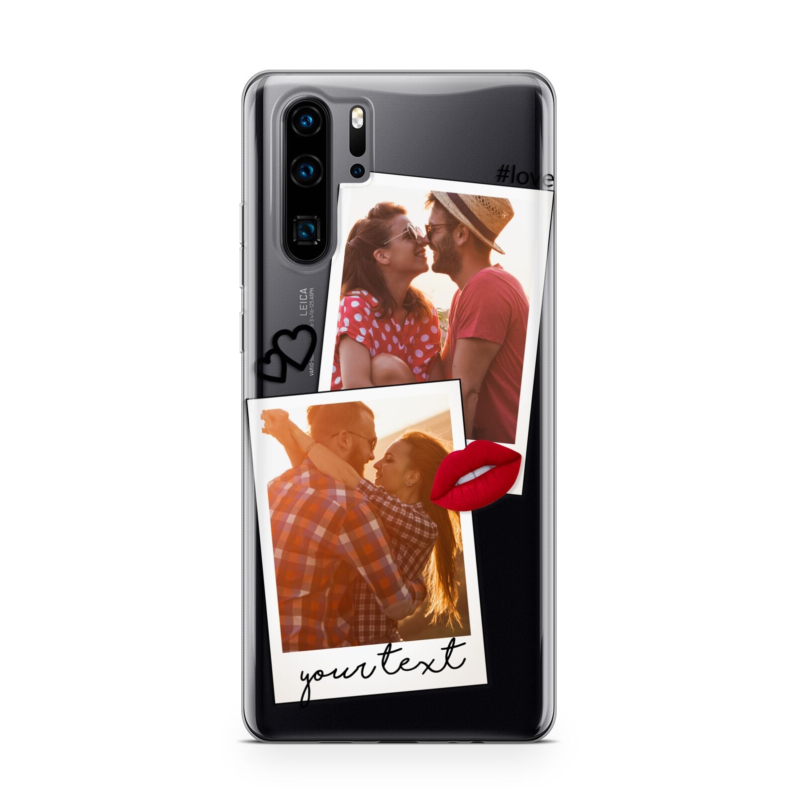 Romantic Pinboard Photo Montage Upload with Text Huawei P30 Pro Phone Case