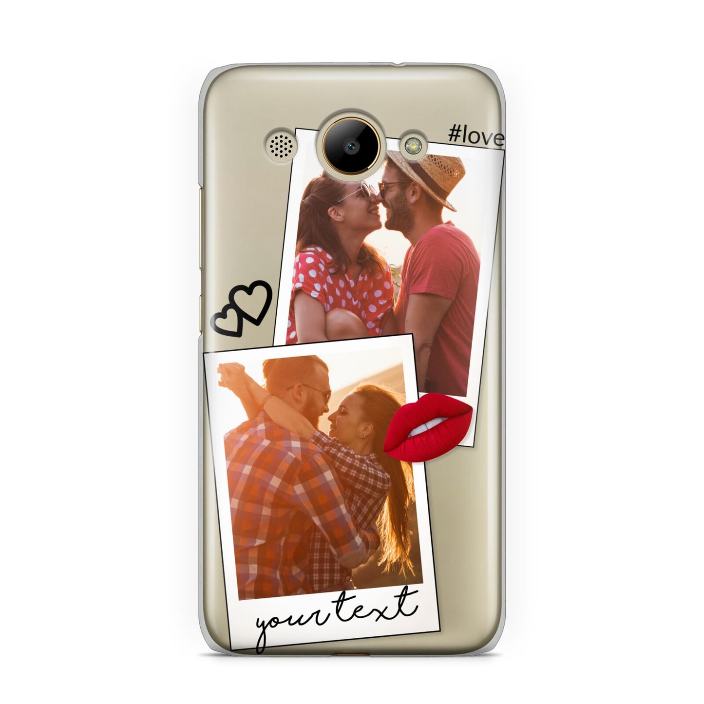 Romantic Pinboard Photo Montage Upload with Text Huawei Y3 2017