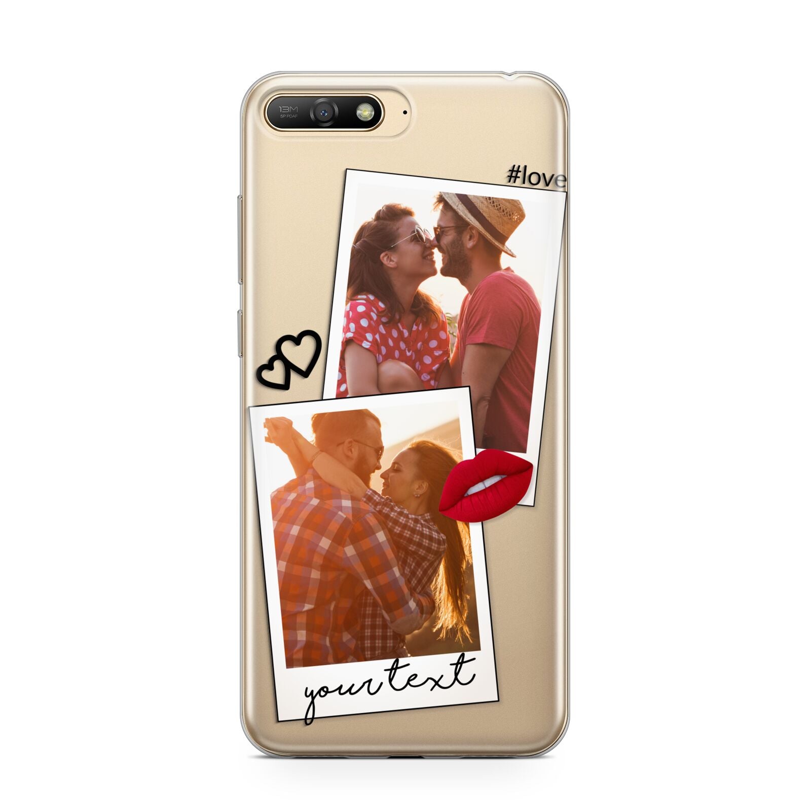 Romantic Pinboard Photo Montage Upload with Text Huawei Y6 2018