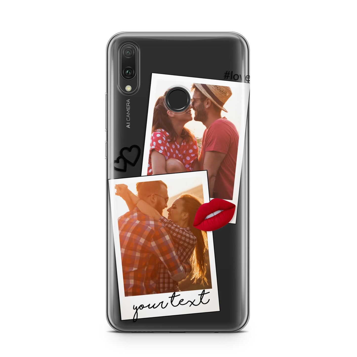 Romantic Pinboard Photo Montage Upload with Text Huawei Y9 2019
