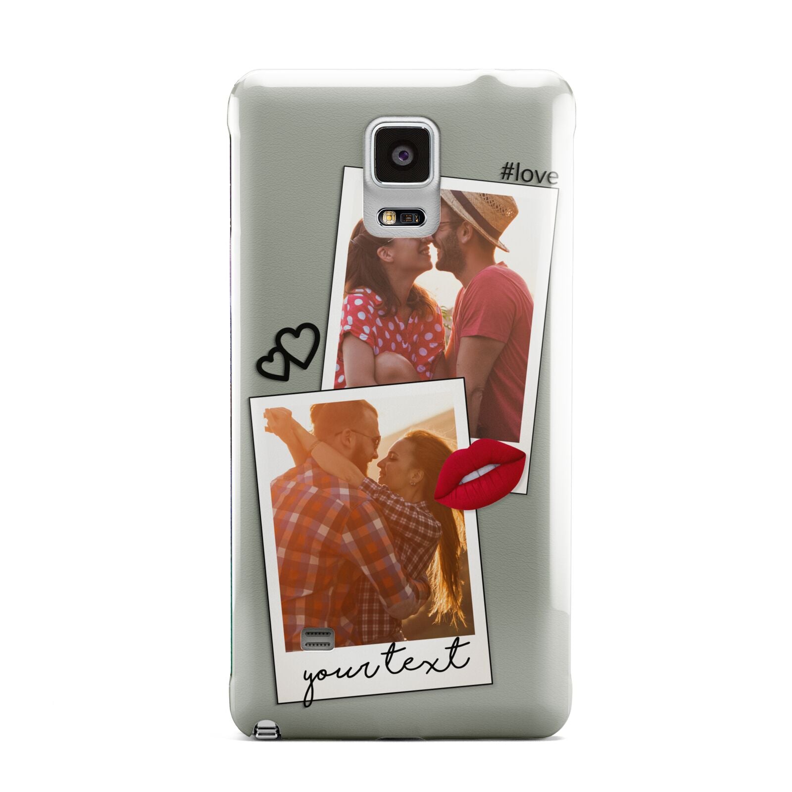 Romantic Pinboard Photo Montage Upload with Text Samsung Galaxy Note 4 Case