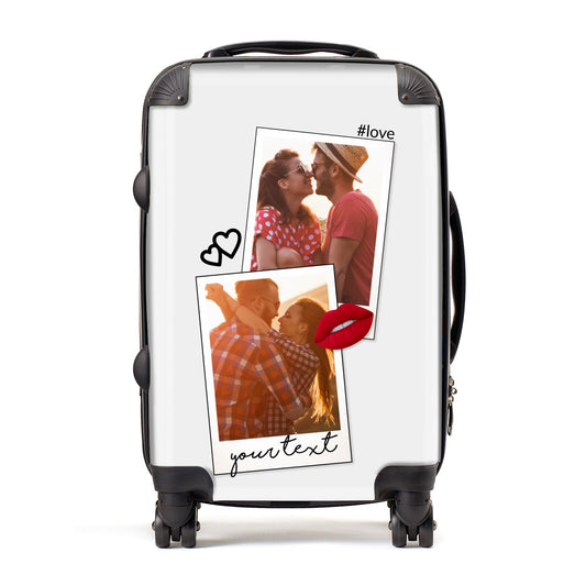 Romantic Pinboard Photo Montage Upload with Text Suitcase