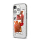 Romantic Pinboard Photo Montage Upload with Text iPhone 14 Pro Glitter Tough Case Silver Angled Image