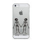 Romantic Skeletons Personalised Apple iPhone 5 Case