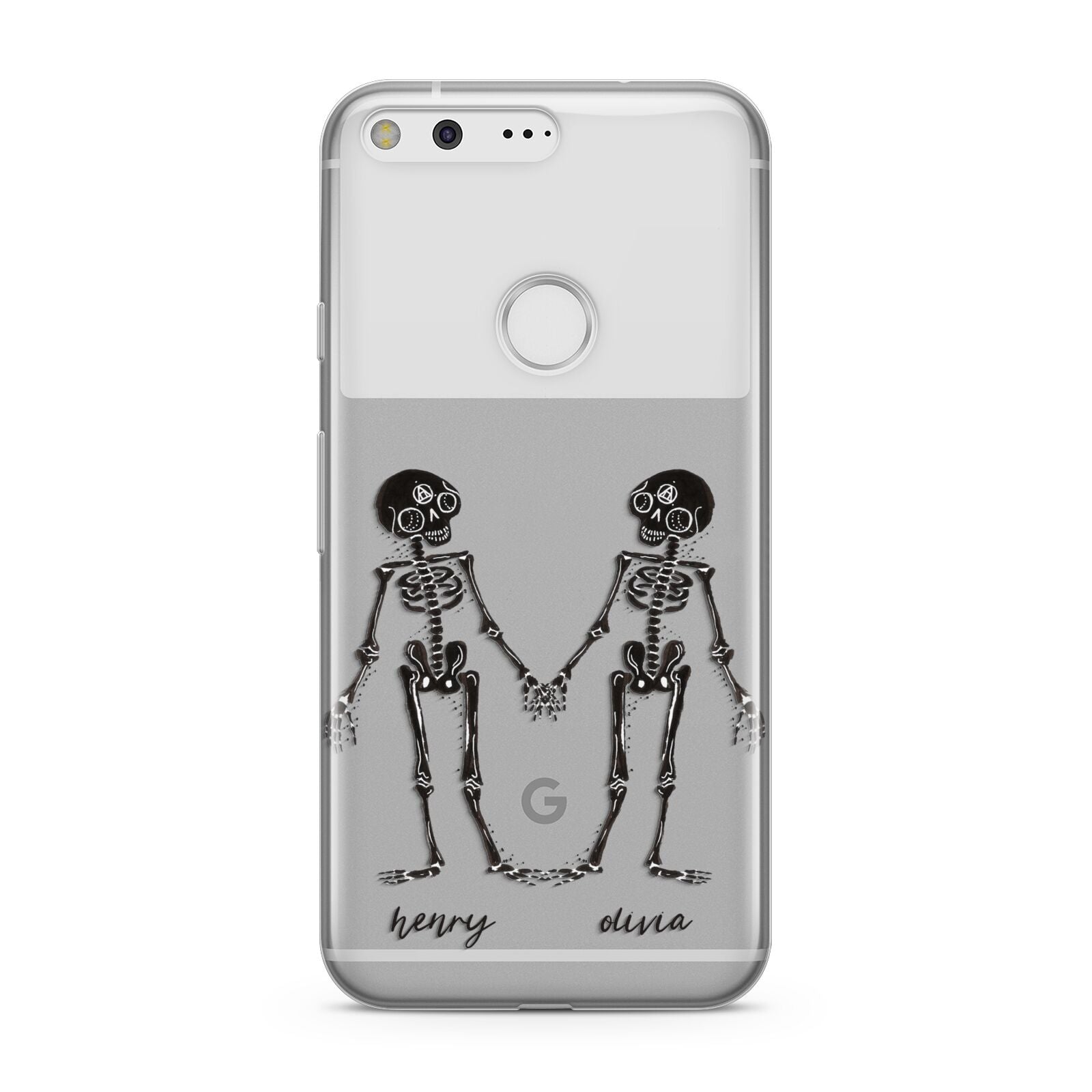 Romantic Skeletons Personalised Google Pixel Case